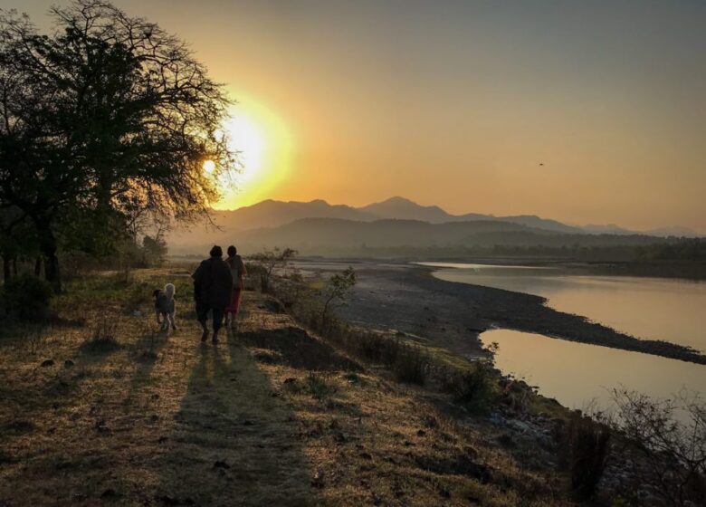 Werte gemeinsam im Ashram gestrandeter